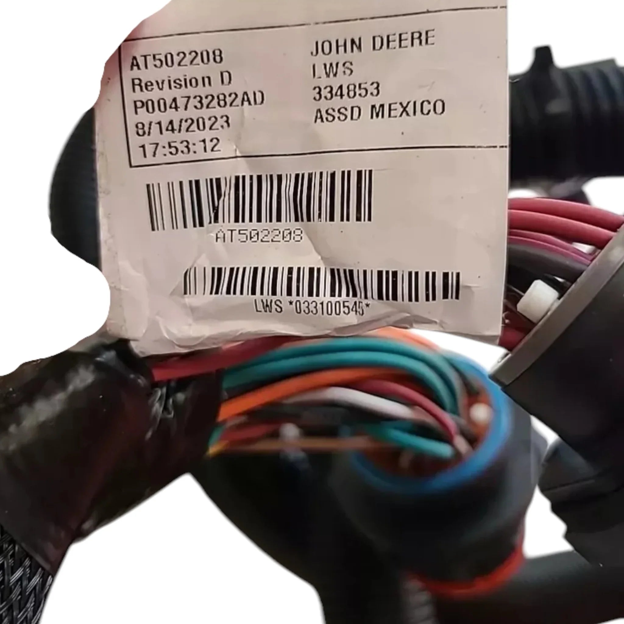 AA69656 John Deere Control Cab Wiring Harness