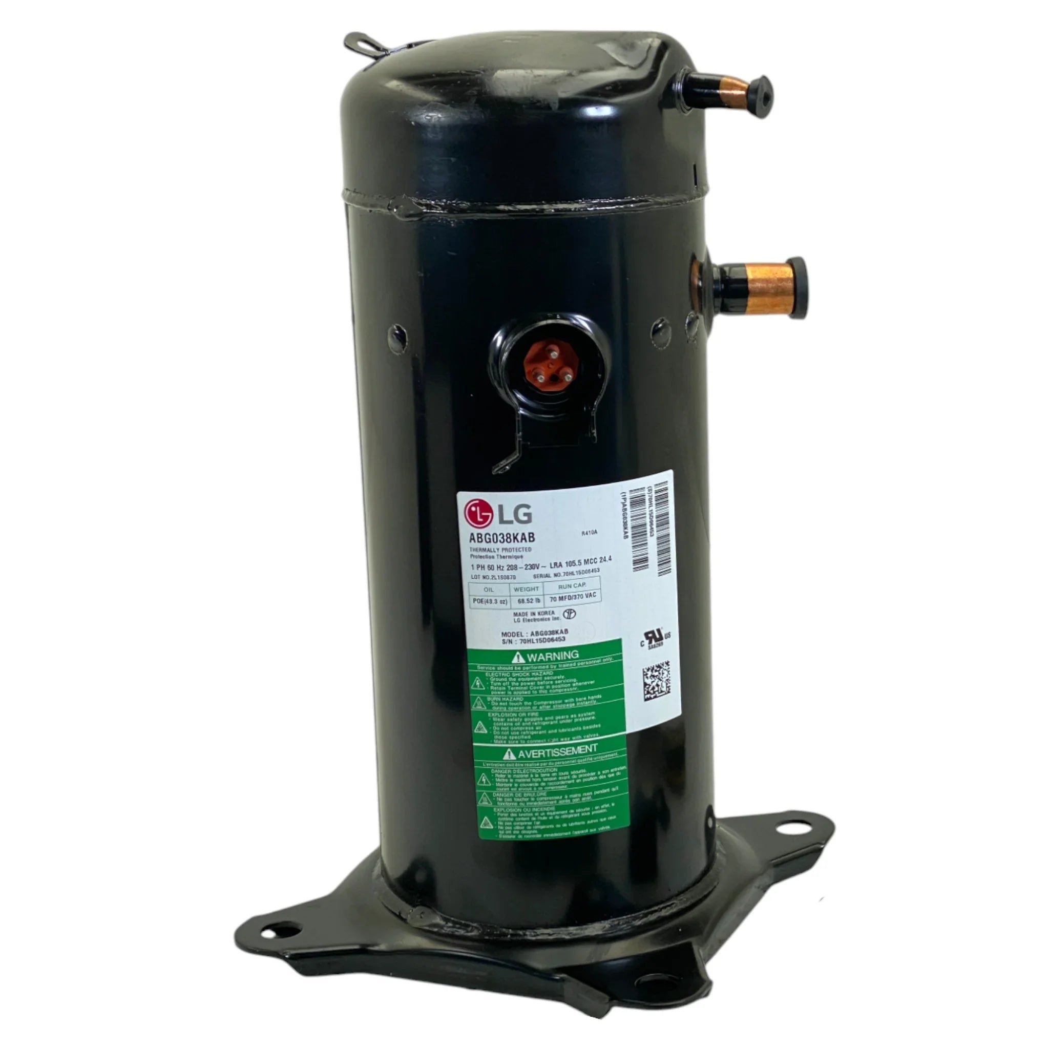 ABG038KAB Genuine LG Scroll Compressor