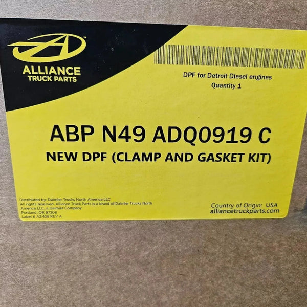 ABP N49 ADQ0919 C Genuine Alliance DPF Diesel Particulate Filter ...