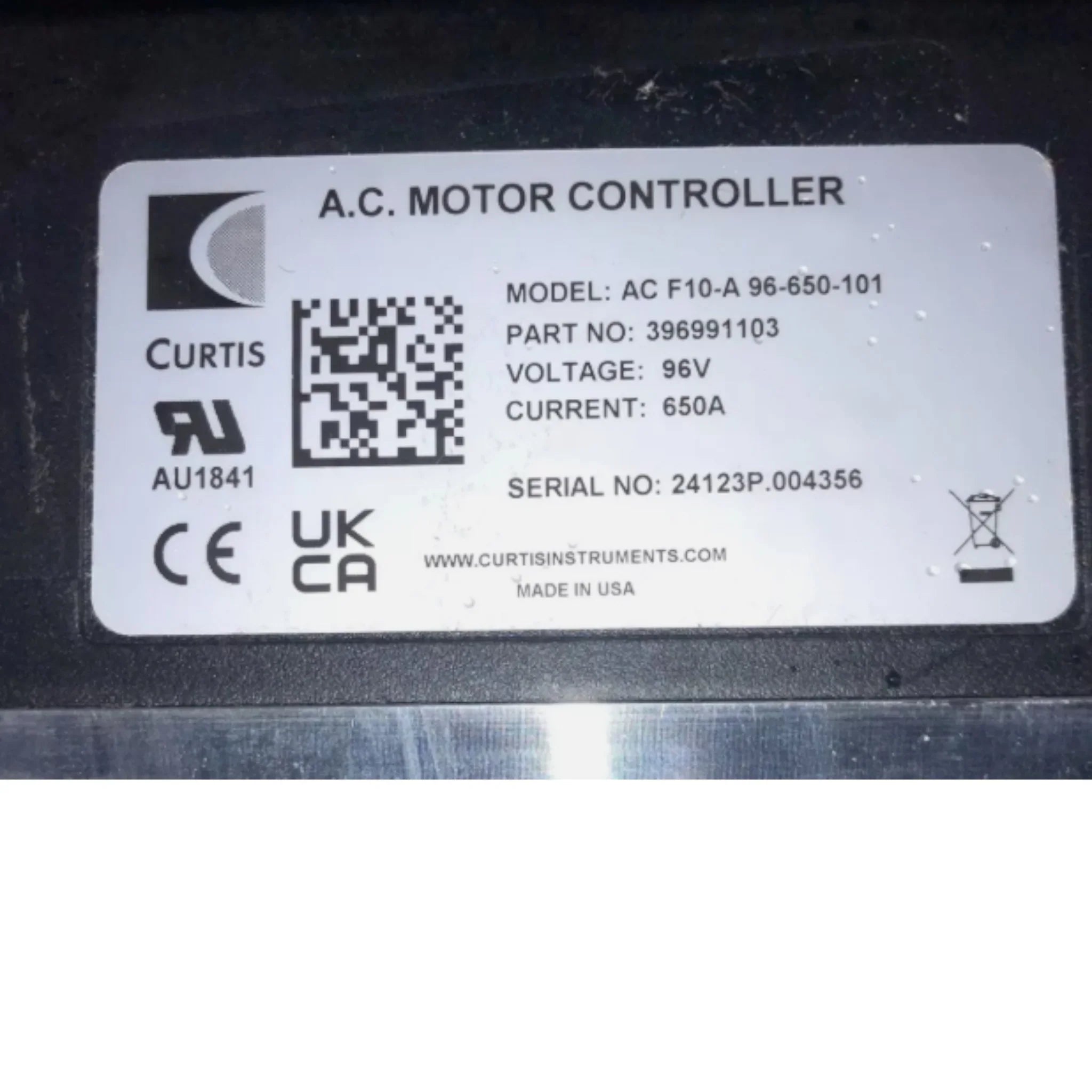 AC F10-A 96-650-101 Curtis AC Motor Controller