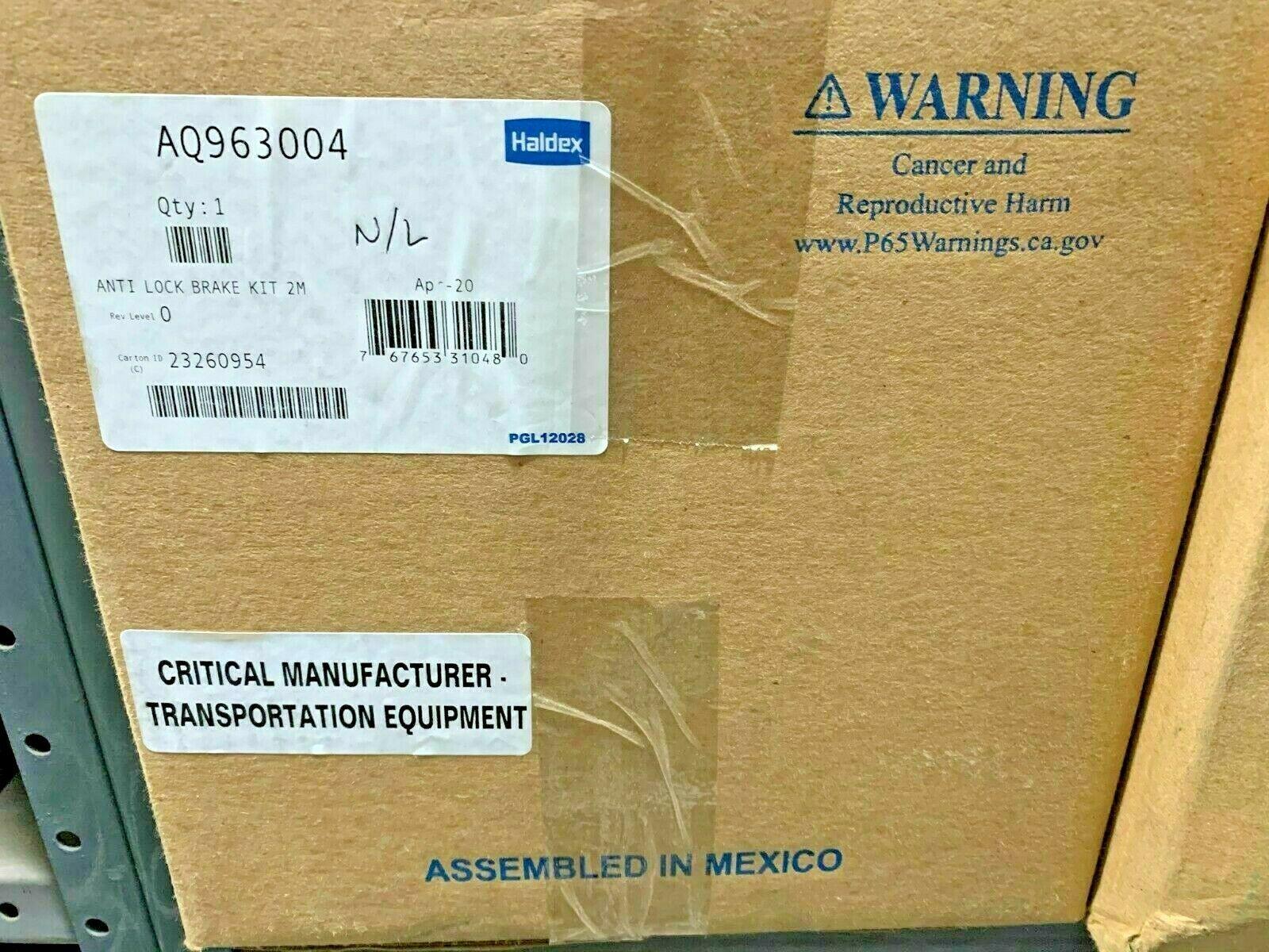 Aq963004 Genuine Haldex Midland Trailer Abs Relay Valve Kit 4S / 2M Tandem Axles