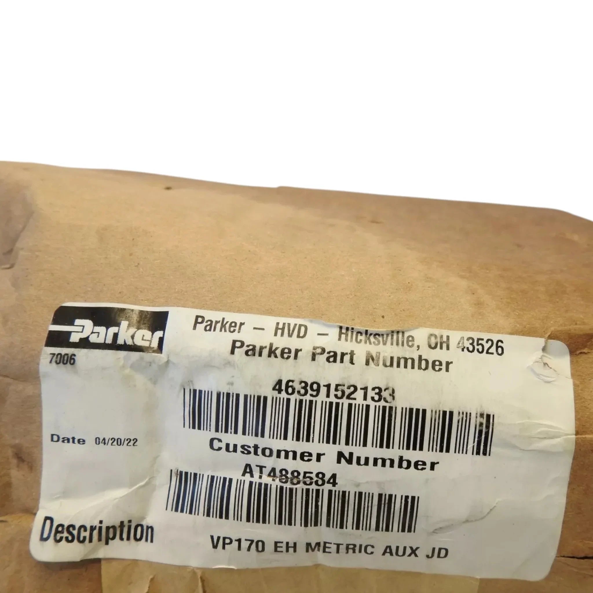 AT488584 Genuine John Deere Auxiliary Section Valve