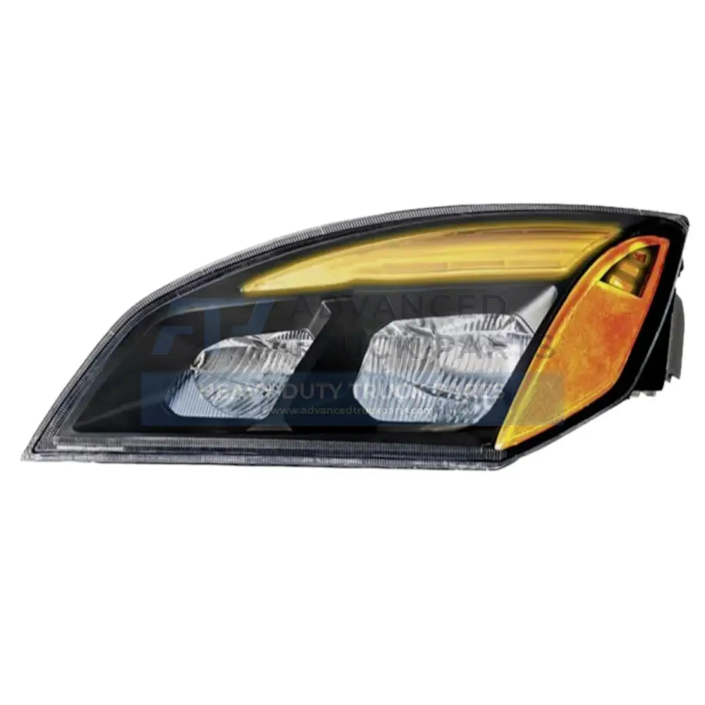 A66-01405-002 Automann Left Black Headlamp Assembly For Freightliner