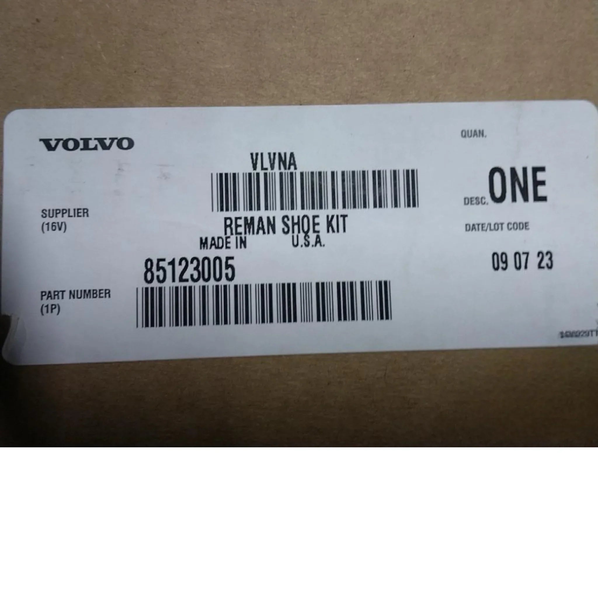85123005 Genuine Mack Brake Shoe Kit - Truck To Trailer