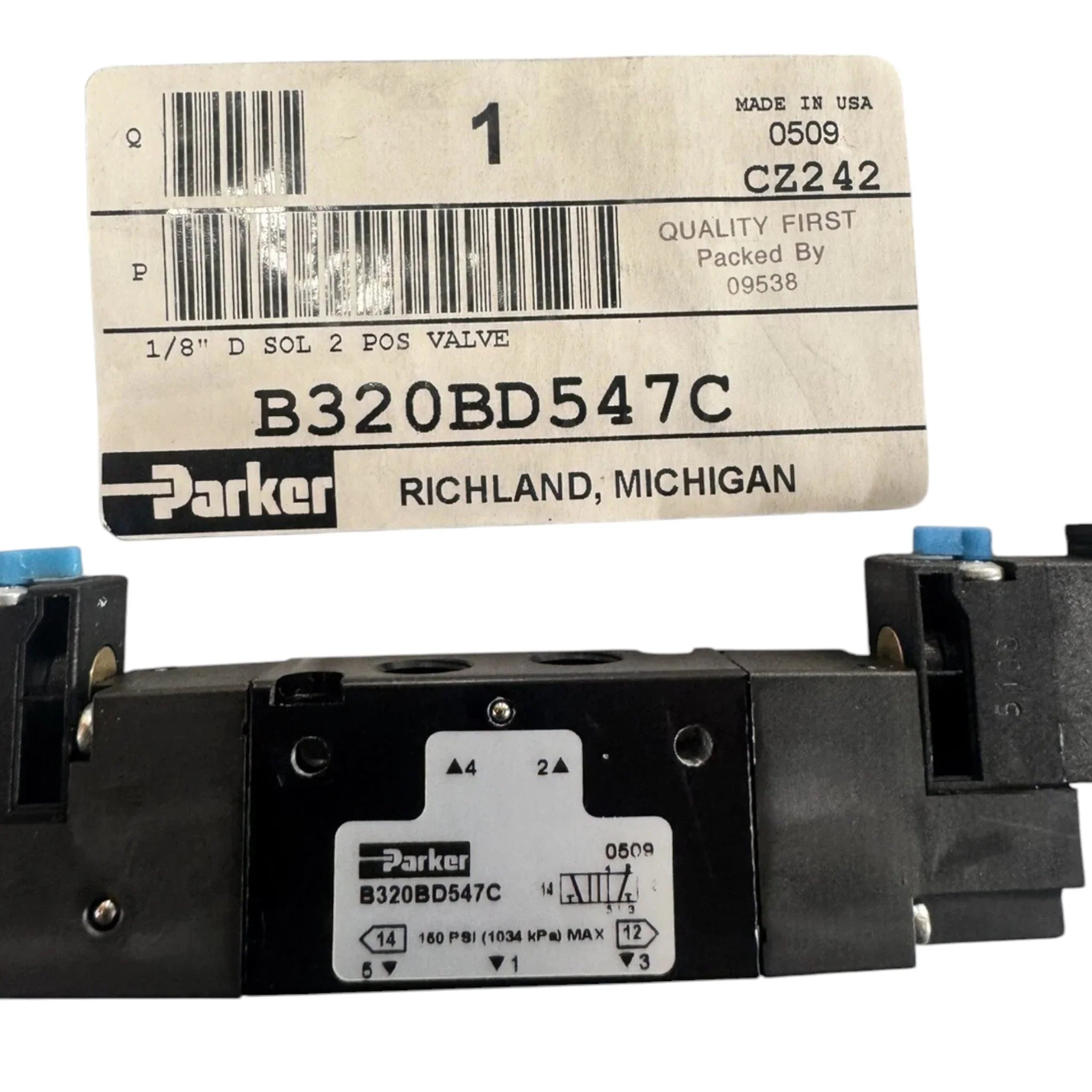 B370BD547C Genuine Parker Air Control Valve 12V