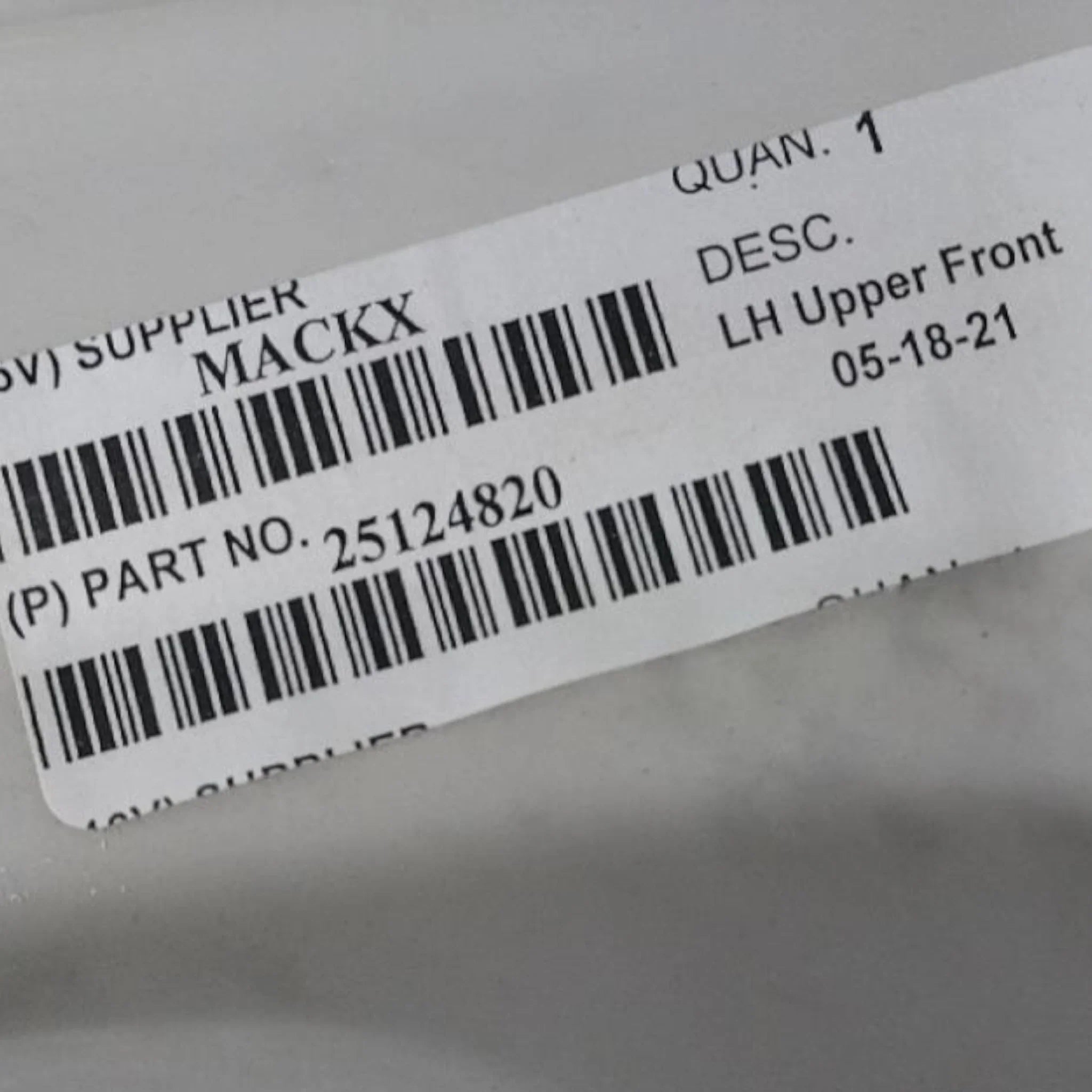 25124820 Genuine Mack Reinforcement - Truck To Trailer