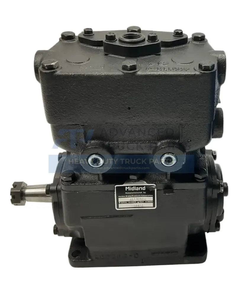 Bendix Air Brake Compressor EL1300 2 Cyl For Volvo Freightliner Western Star - AIR COMPRESSOR