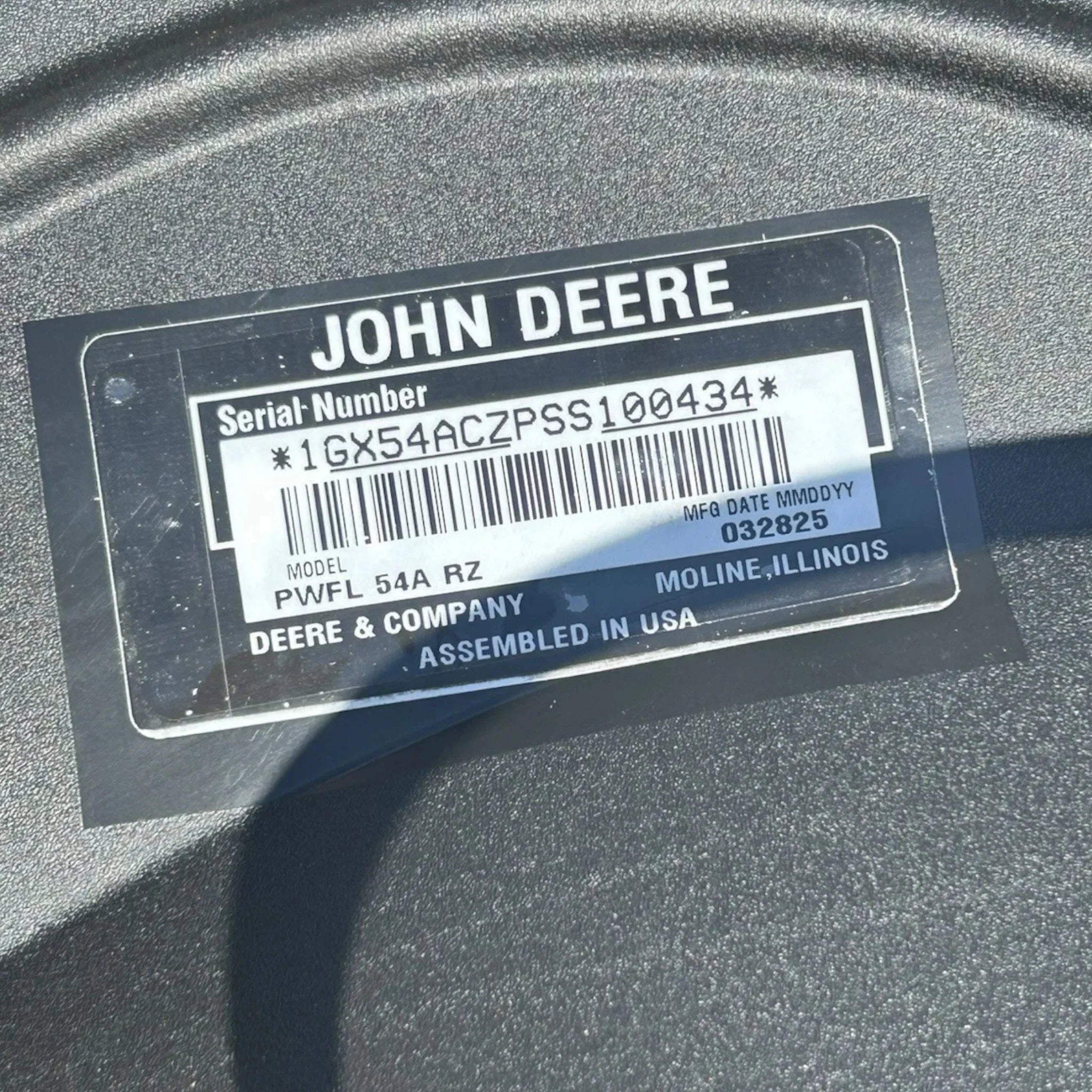 BG20759 John Deere Power Flow Blower Assembly
