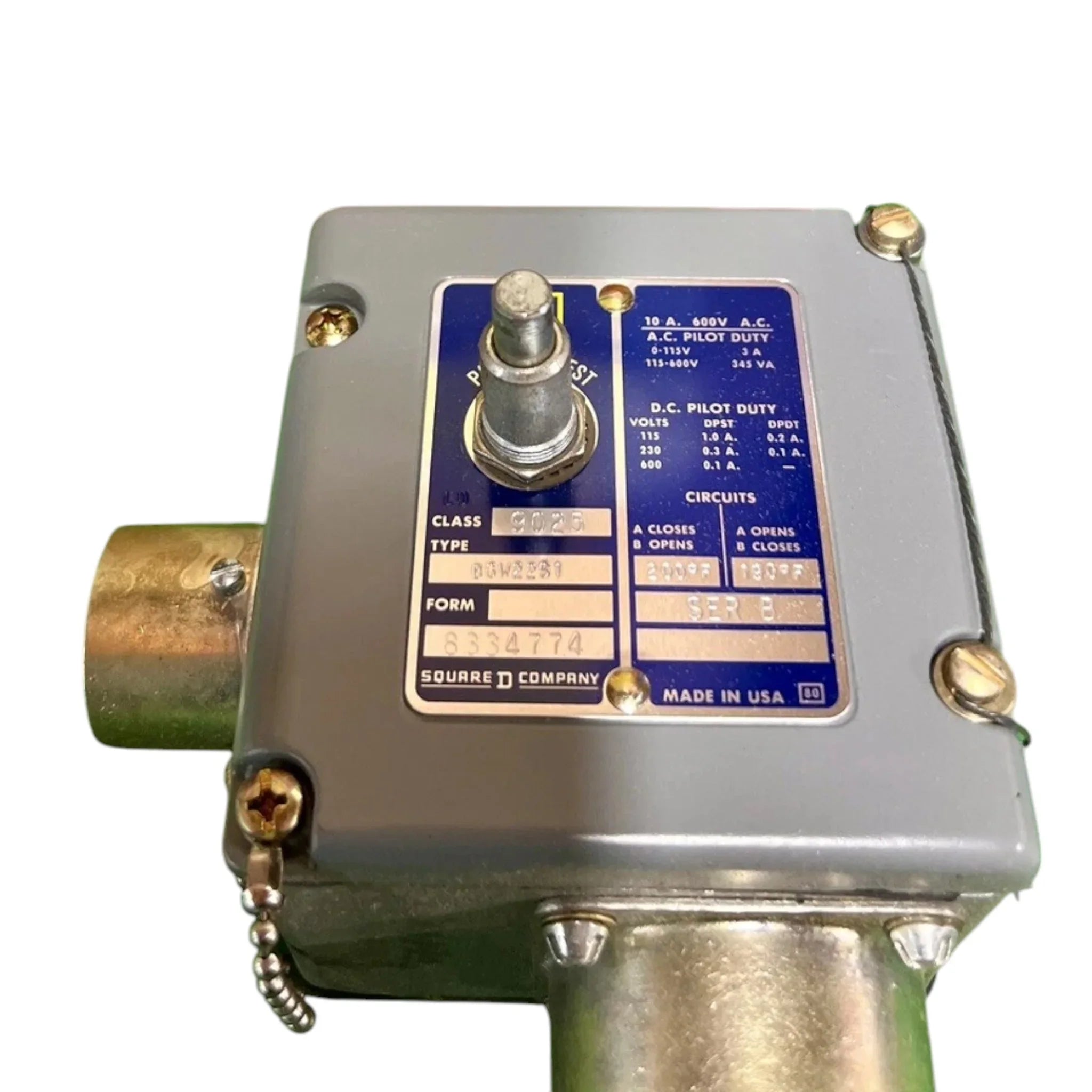 BGW22-S1 Genuine Square D Temperature Switch