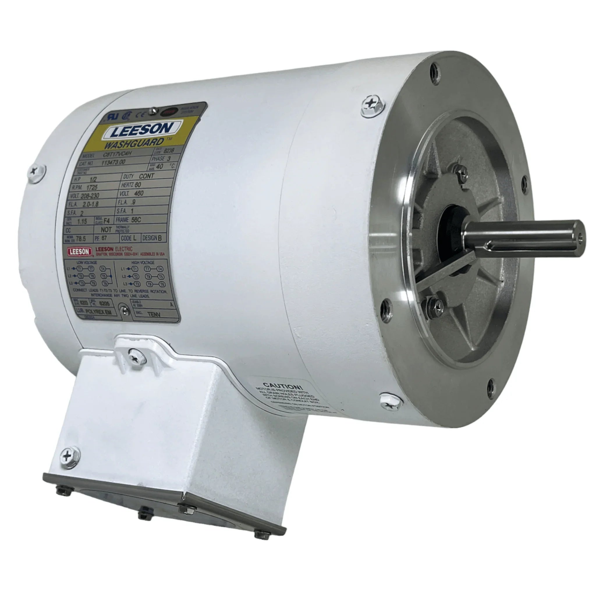 C6T17VC4H Leeson Washguard Electric Motor
