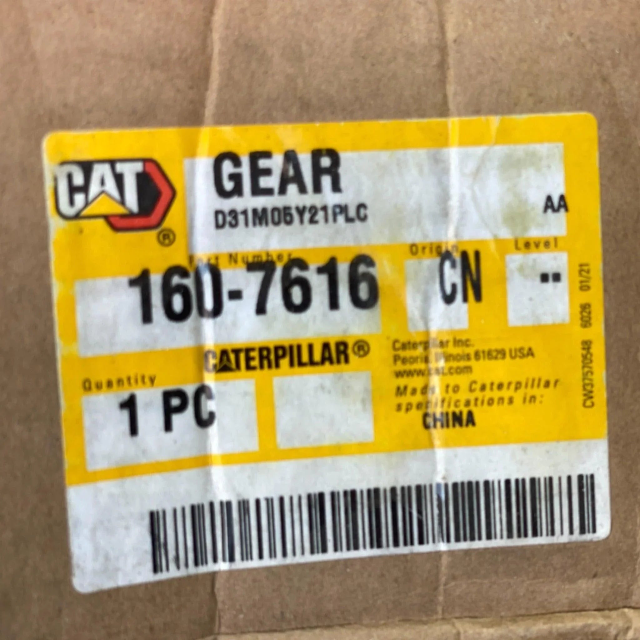CA1607616 Genuine Cat Gear / D6R D6R II D6R LGP D6R STD D6R XL