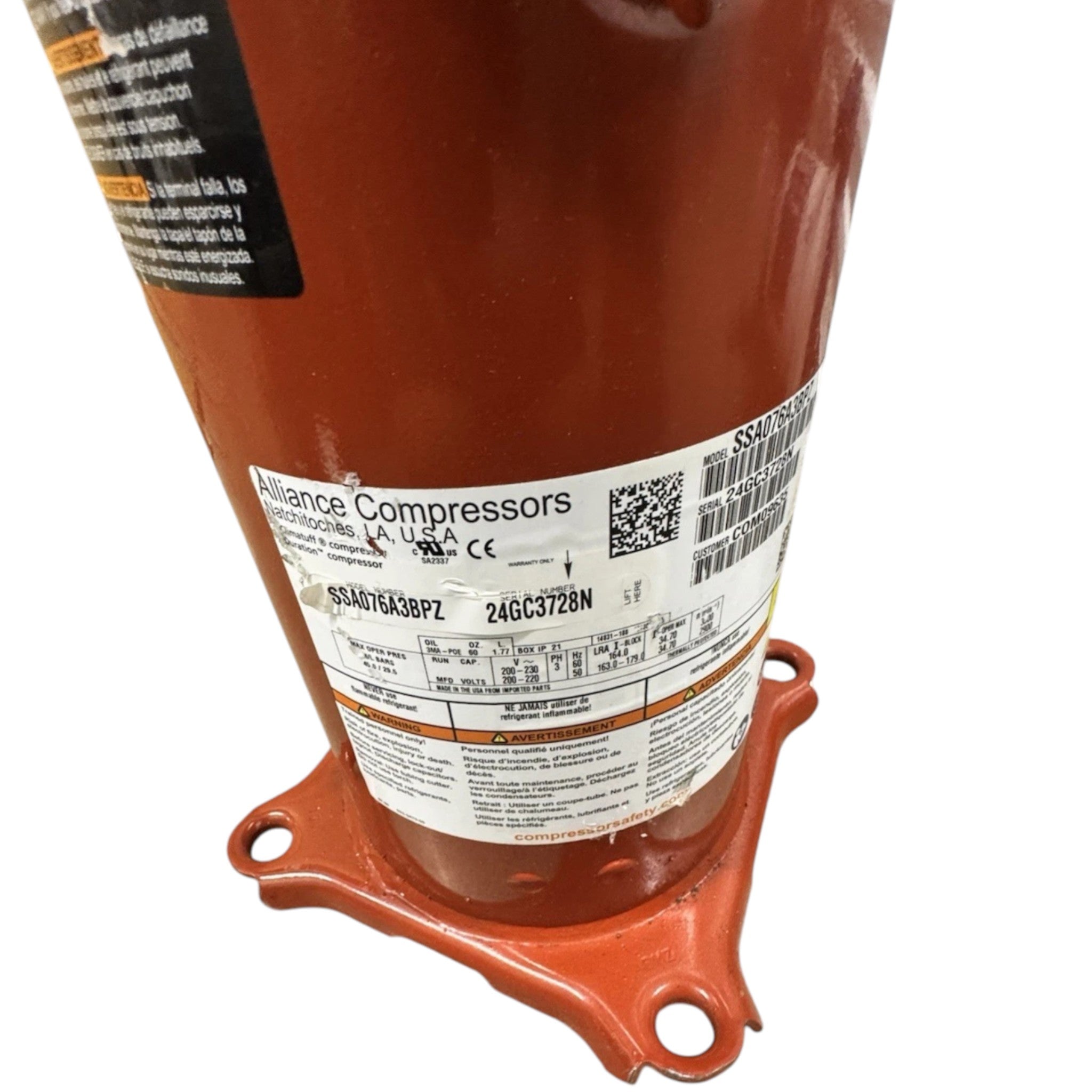 COM09635 Trane Scroll Compressor