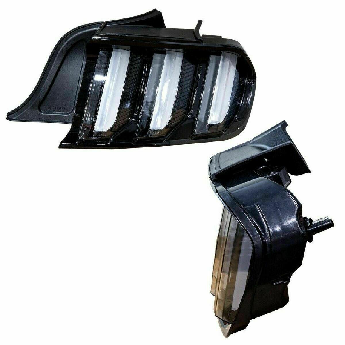 Ctrng-0636-Gbc Euro Style Left & Right Black Clear Full Led Sequential Signal Tail Lights - ADVANCED TRUCK PARTS