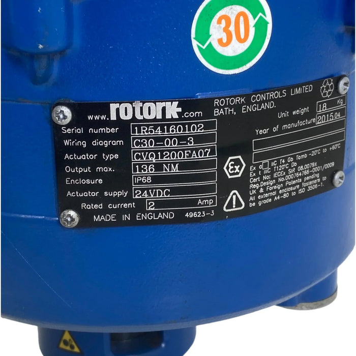 CVQ1200 Rotork Electric Control Valve Actuator