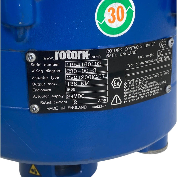 CVQ1200 Rotork Electric Control Valve Actuator - ADVANCED TRUCK PARTS