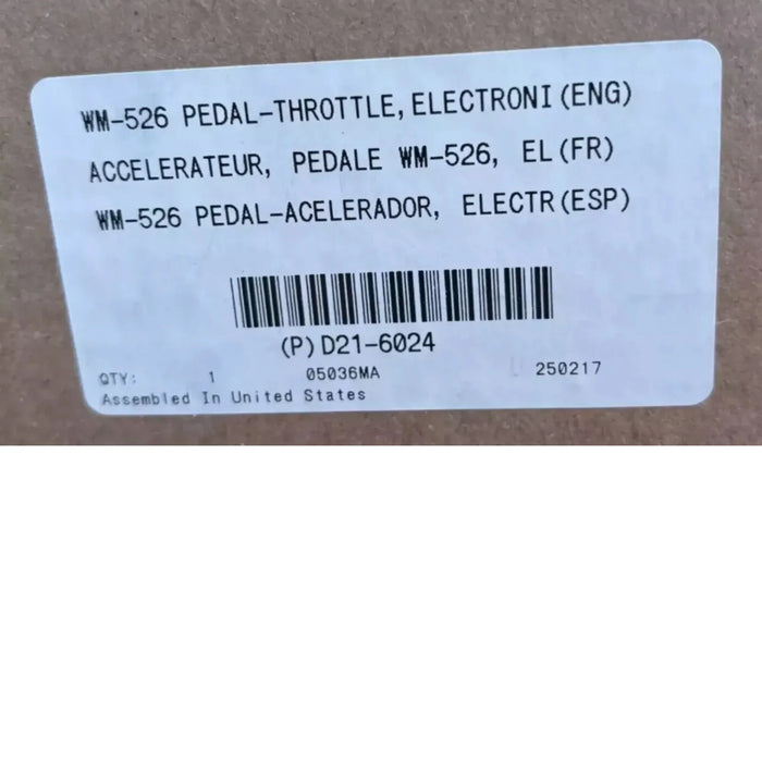 D21-6024 Genuine Peterbilt Accelerator Pedal Assembly