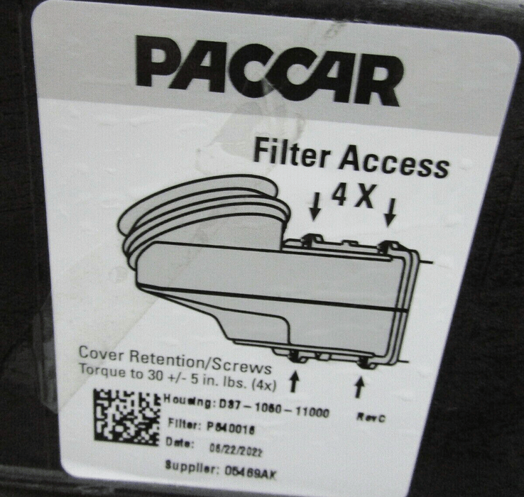 D37-1050-11000 Genuine Paccar Air Filter Housing - ADVANCED TRUCK PARTS