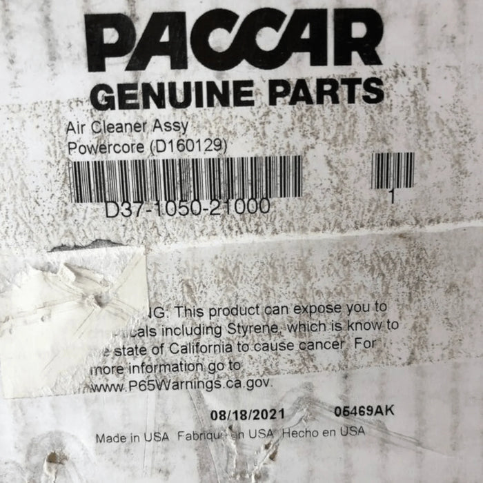D37103221000 Genuine Paccar Air Cleaner Assembly