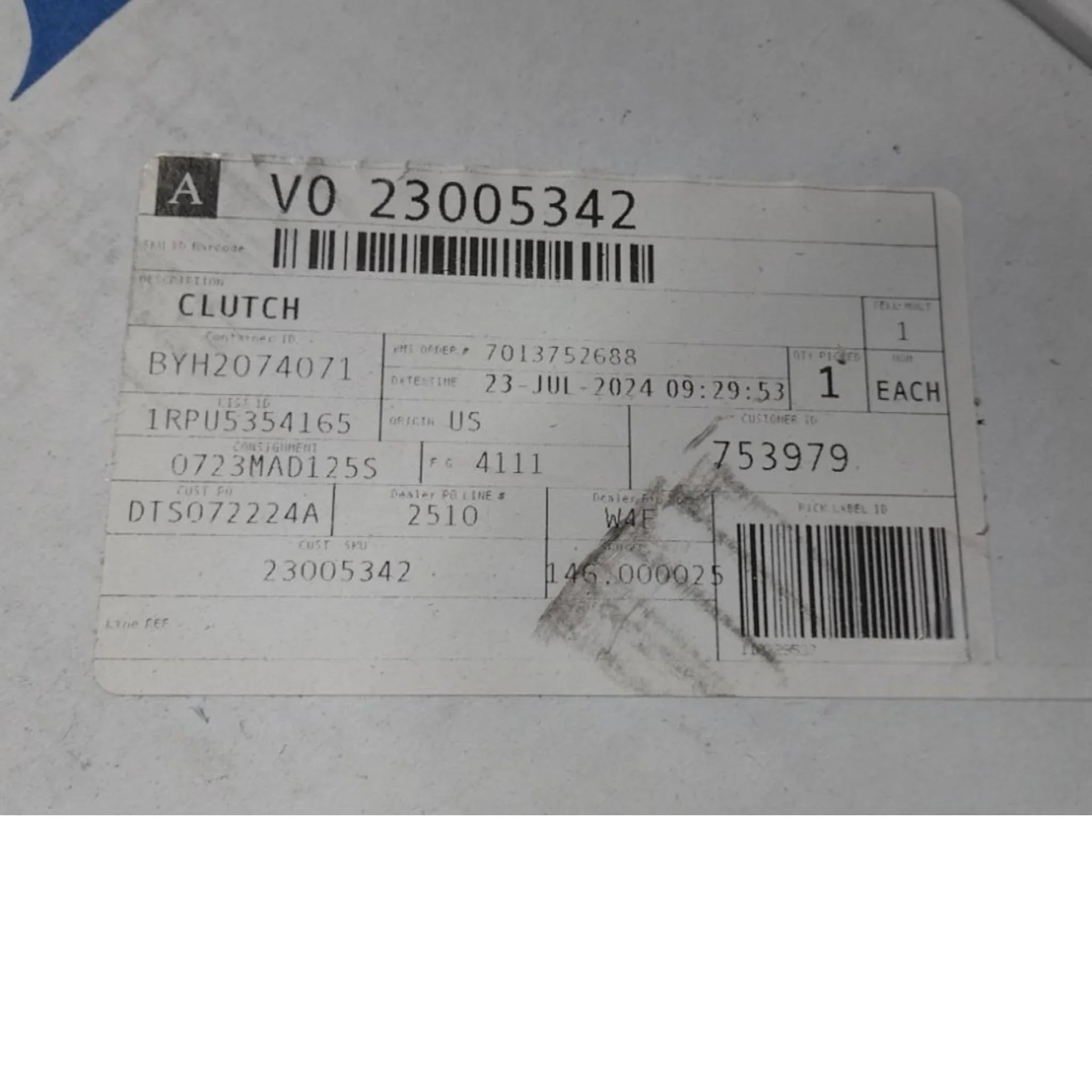 23005342 Genuine Mack Clutch - Truck To Trailer