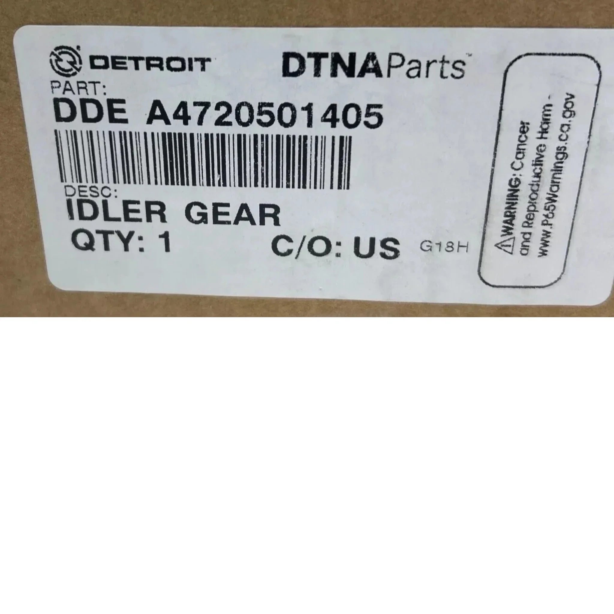 4720501405 Genuine Detroit Diesel Idler Gear