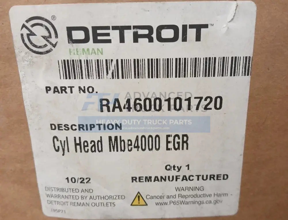 EA4600101720 Genuine Detroit Diesel Engine Cylinder Head
