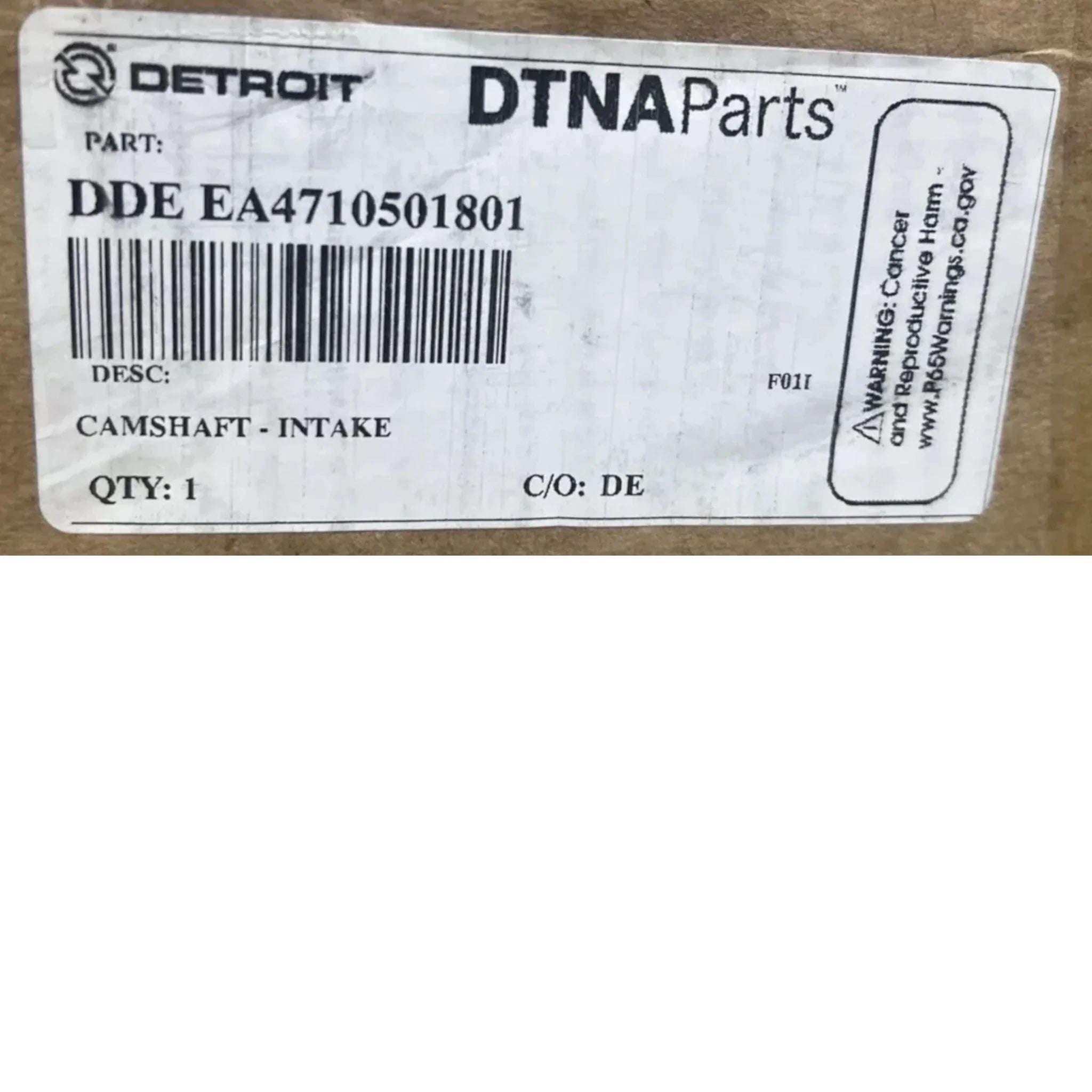 A4710501801 Genuine Detroit Diesel Intake Camshaft