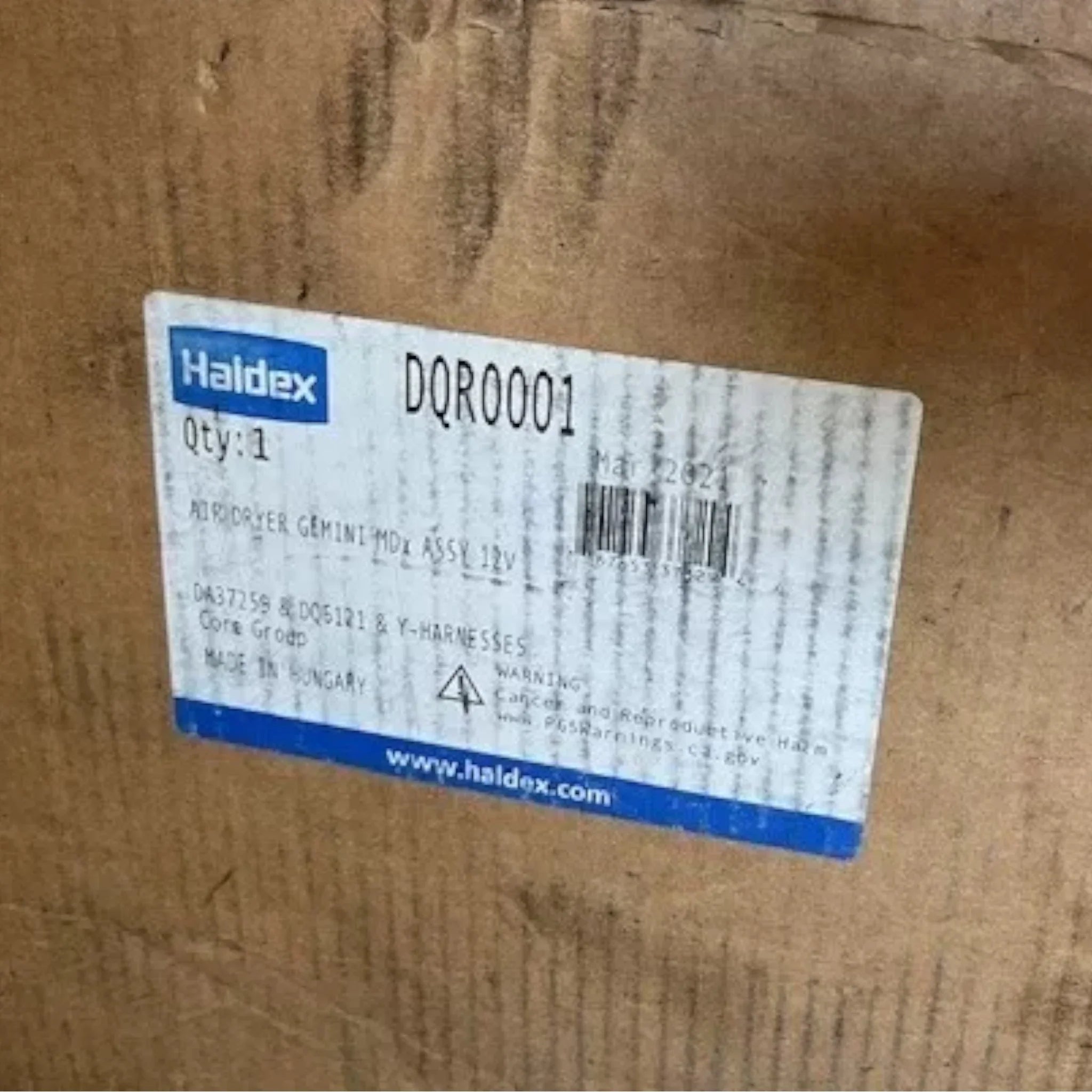 DQR0001 Genuine Haldex Gemini M Dx® Air Brake Dryer