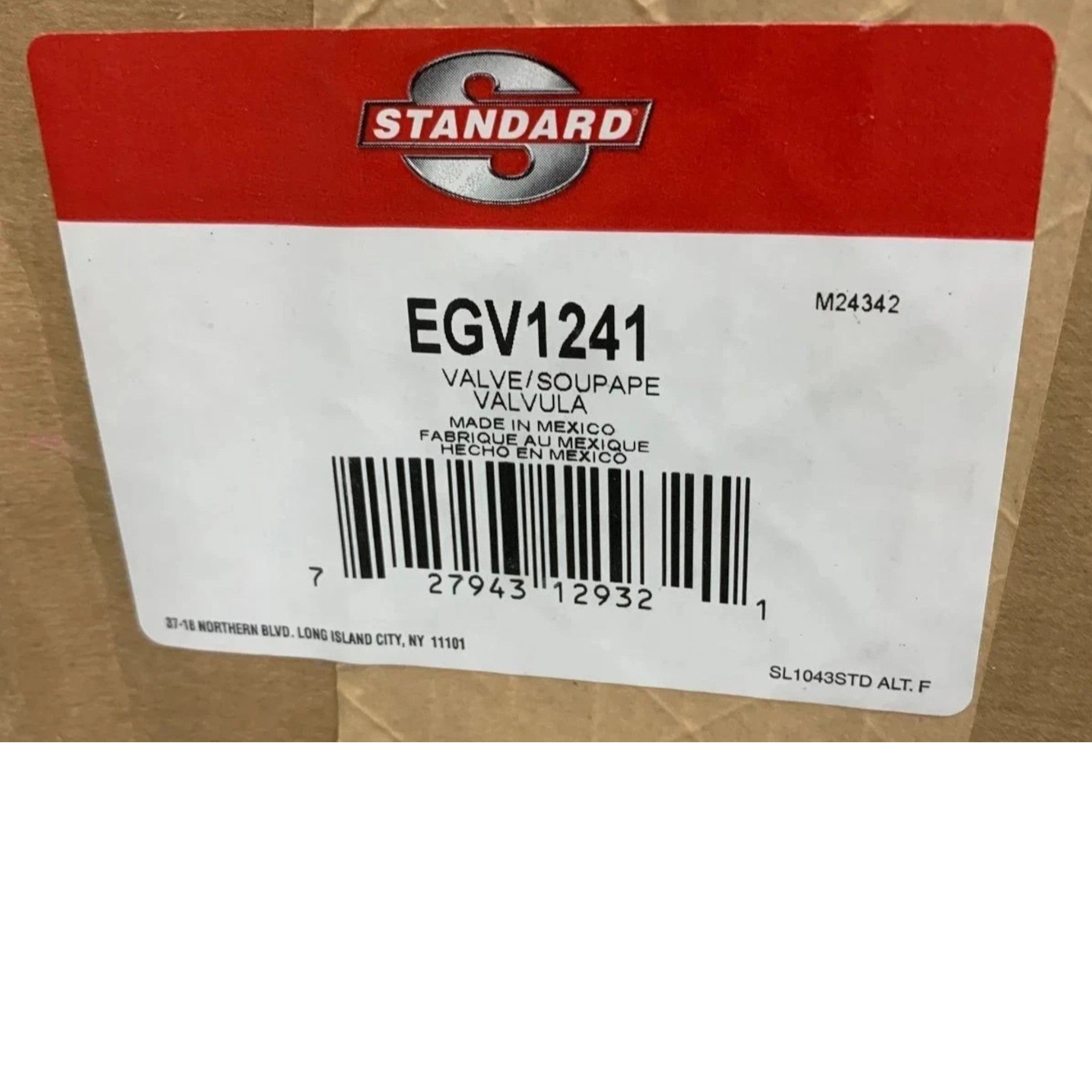 EGV1241 Standard EGR Exhaust Gas Recirculation Valve