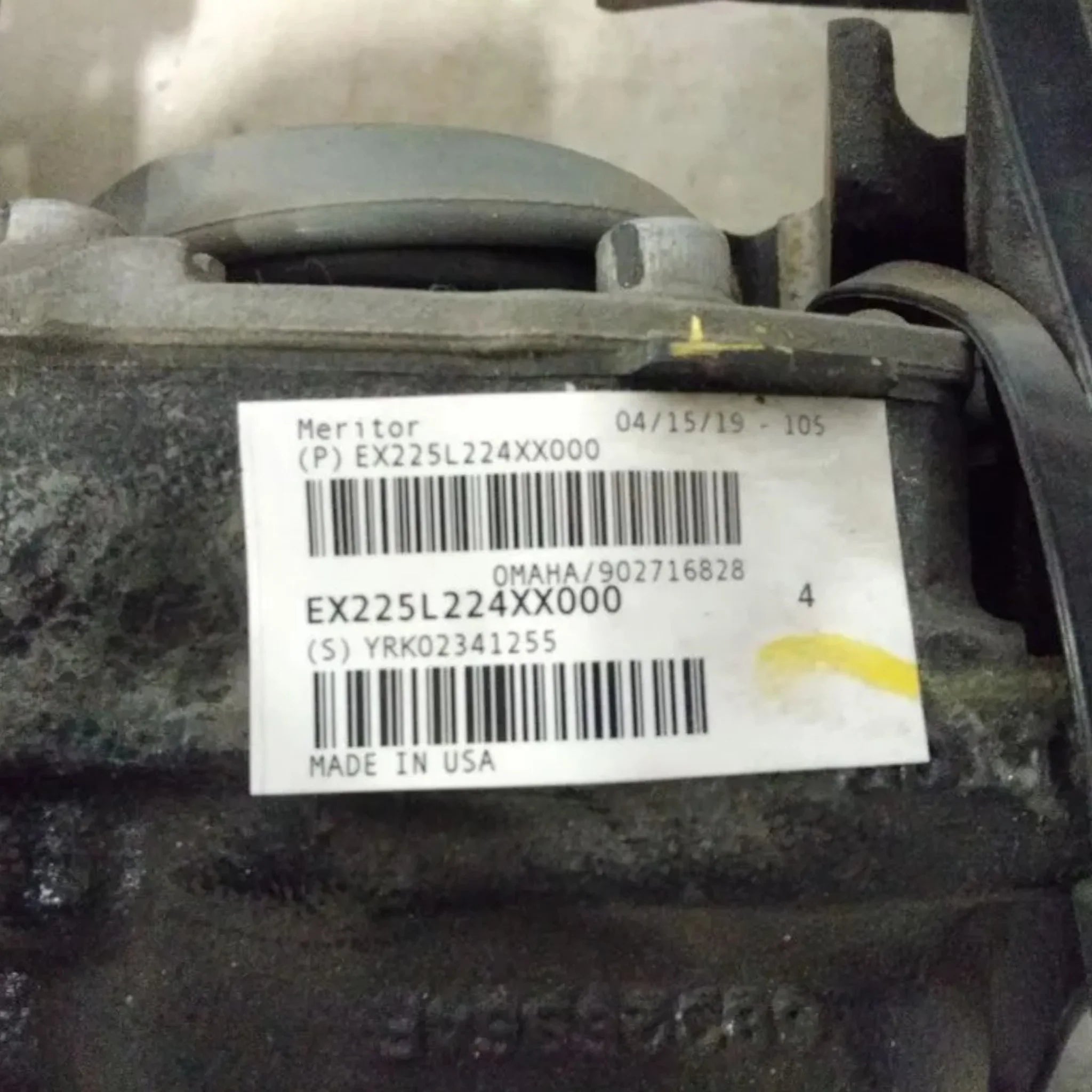 EX225L224XX000 Genuine Meritor Right Side Air Disc Brake Caliper