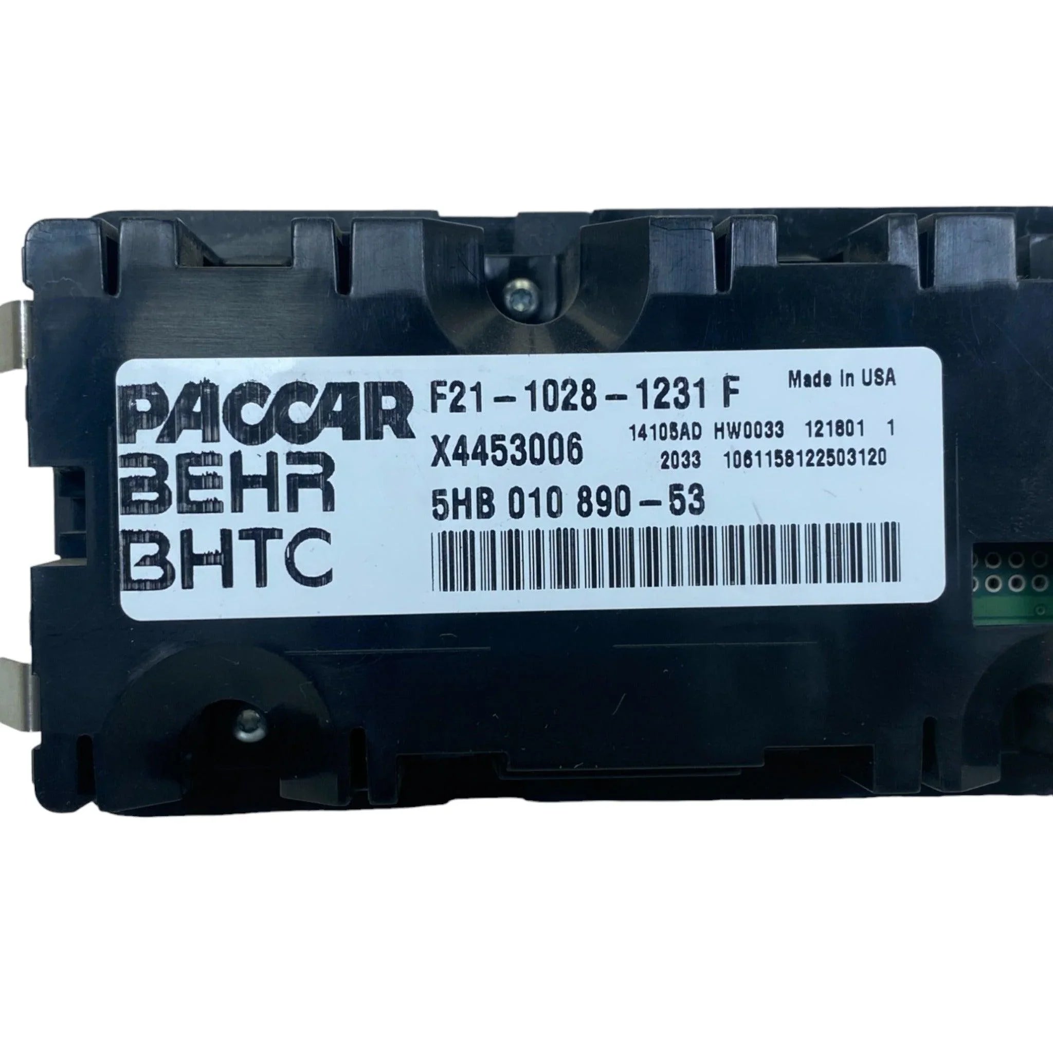 F21-1028-1341 Genuine Paccar Hvac Climate Temperature Control Module