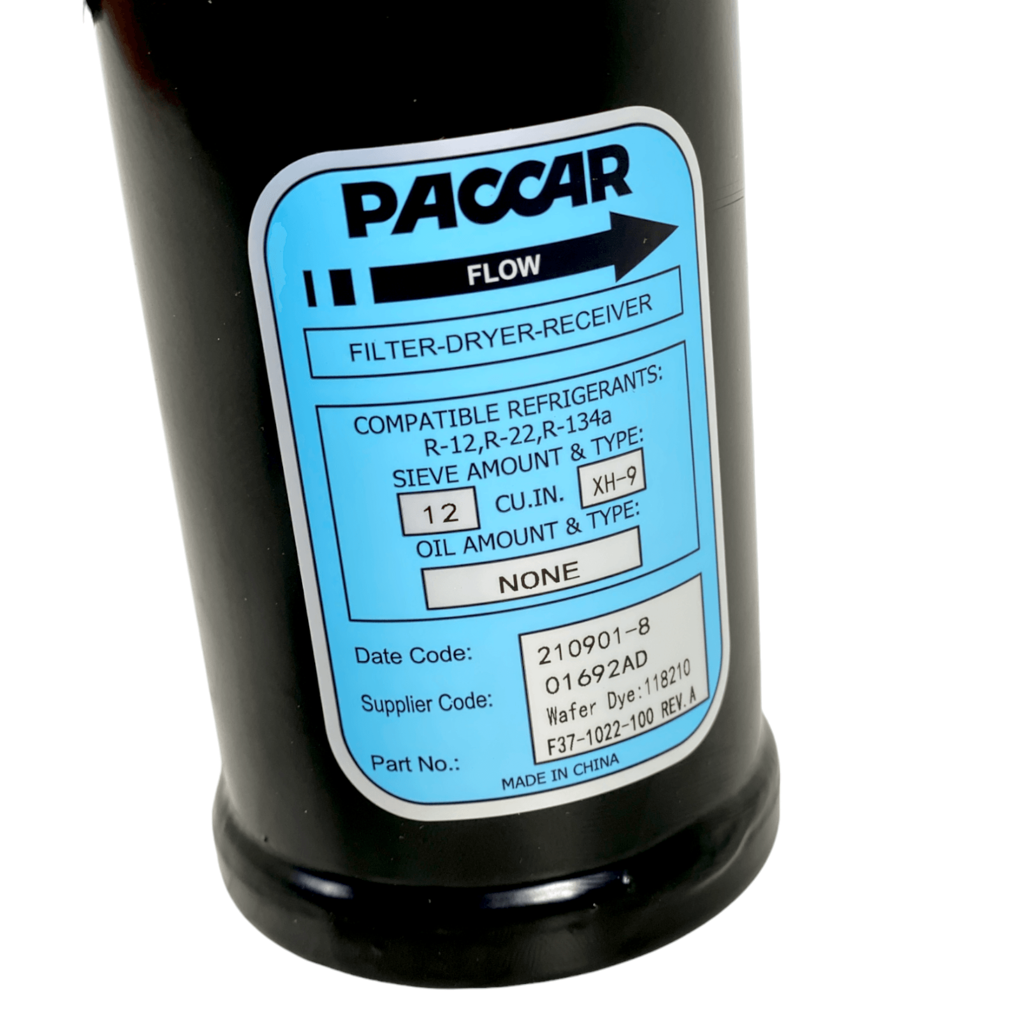 F37-1022-100 Genuine Paccar Receiver Dryer - Kenworth - ADVANCED TRUCK PARTS