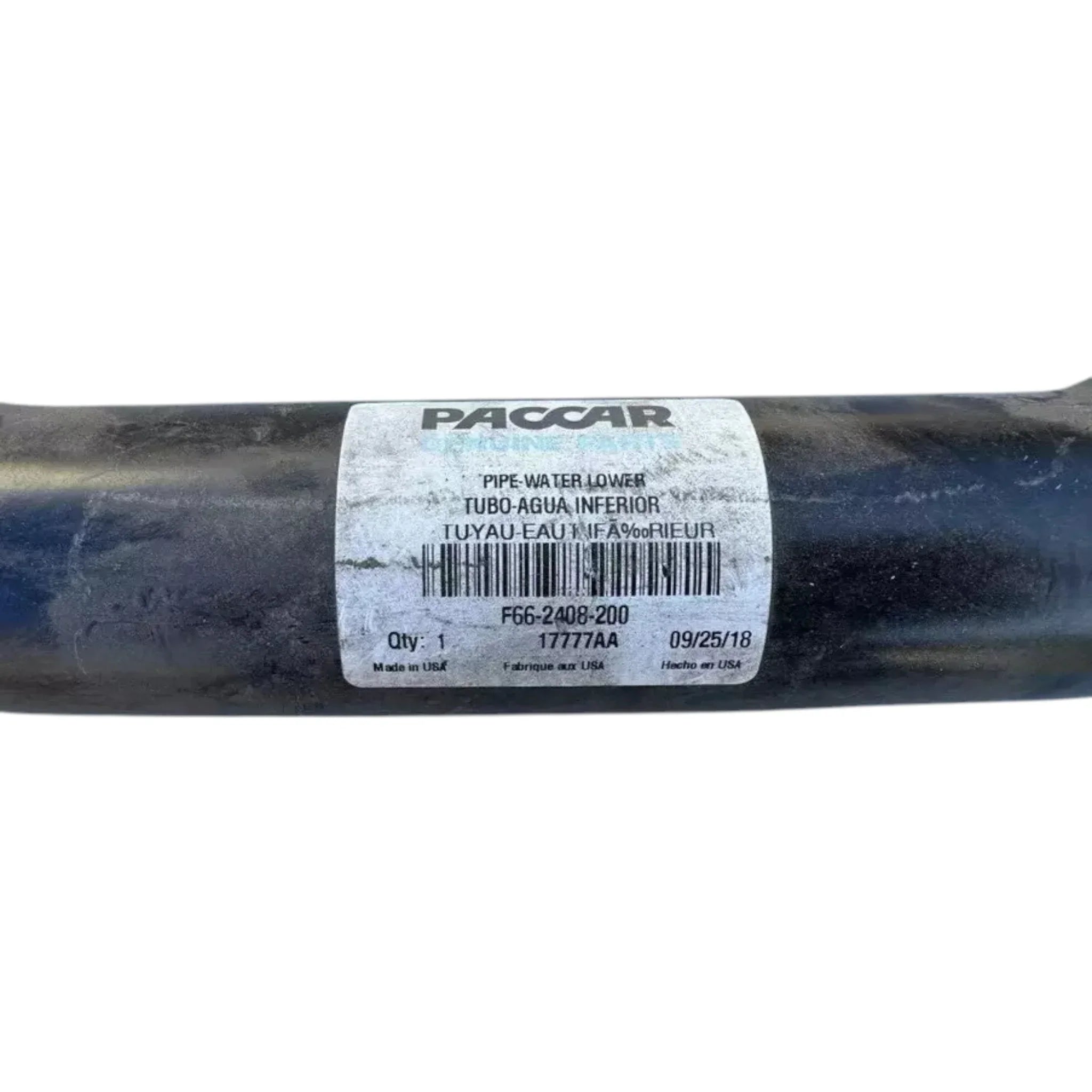 F66-2408-200 Genuine Paccar Lower Coolant Pipe