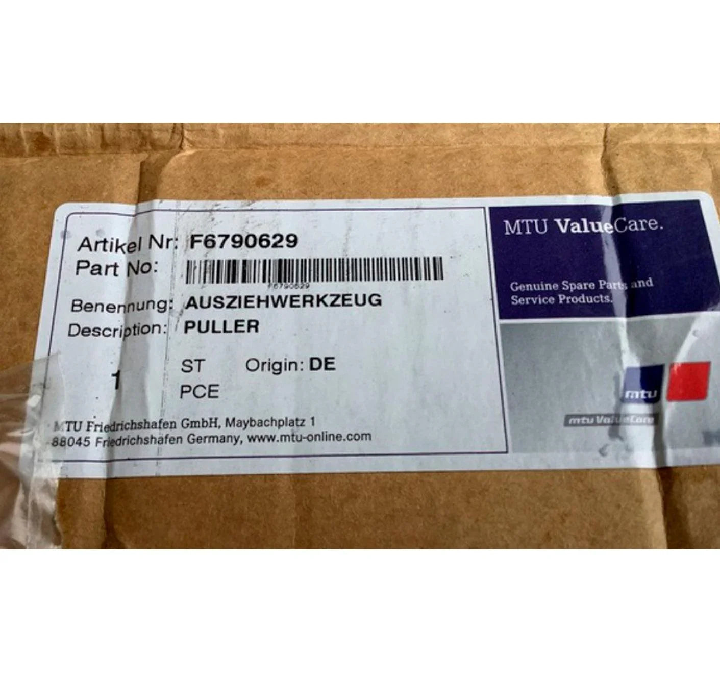 F6790629 Genuine MTU Injector Puller