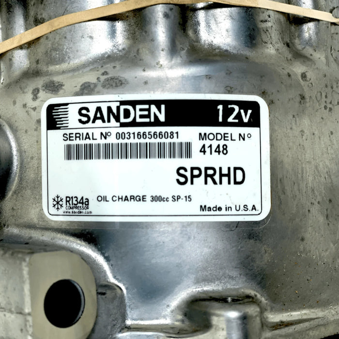 F69-1015-141 Genuine Sanden AC Compressor 12V for Kenworth Peterbilt