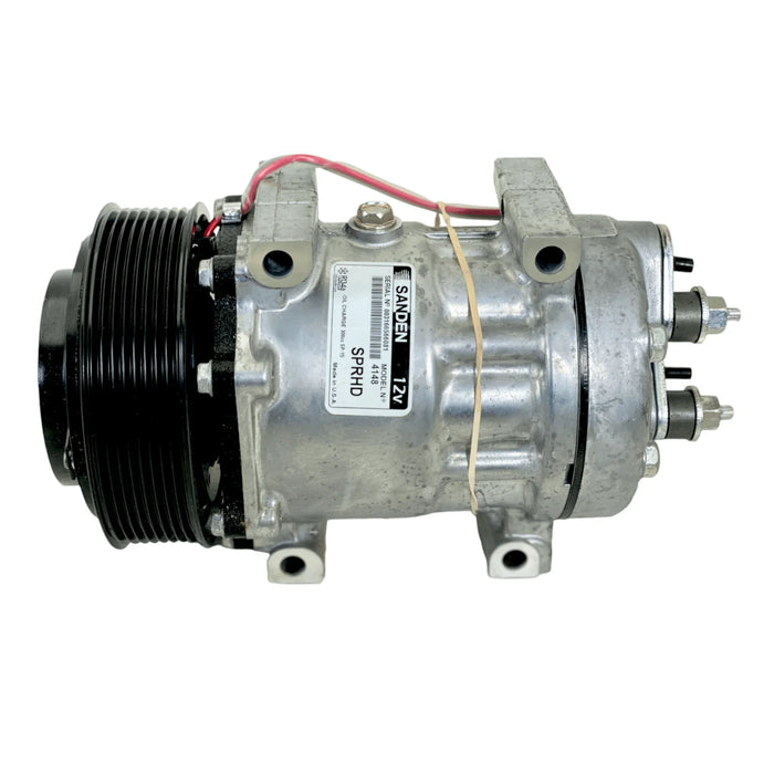 F69-1017 Genuine Sanden AC Compressor 12V for Kenworth Peterbilt