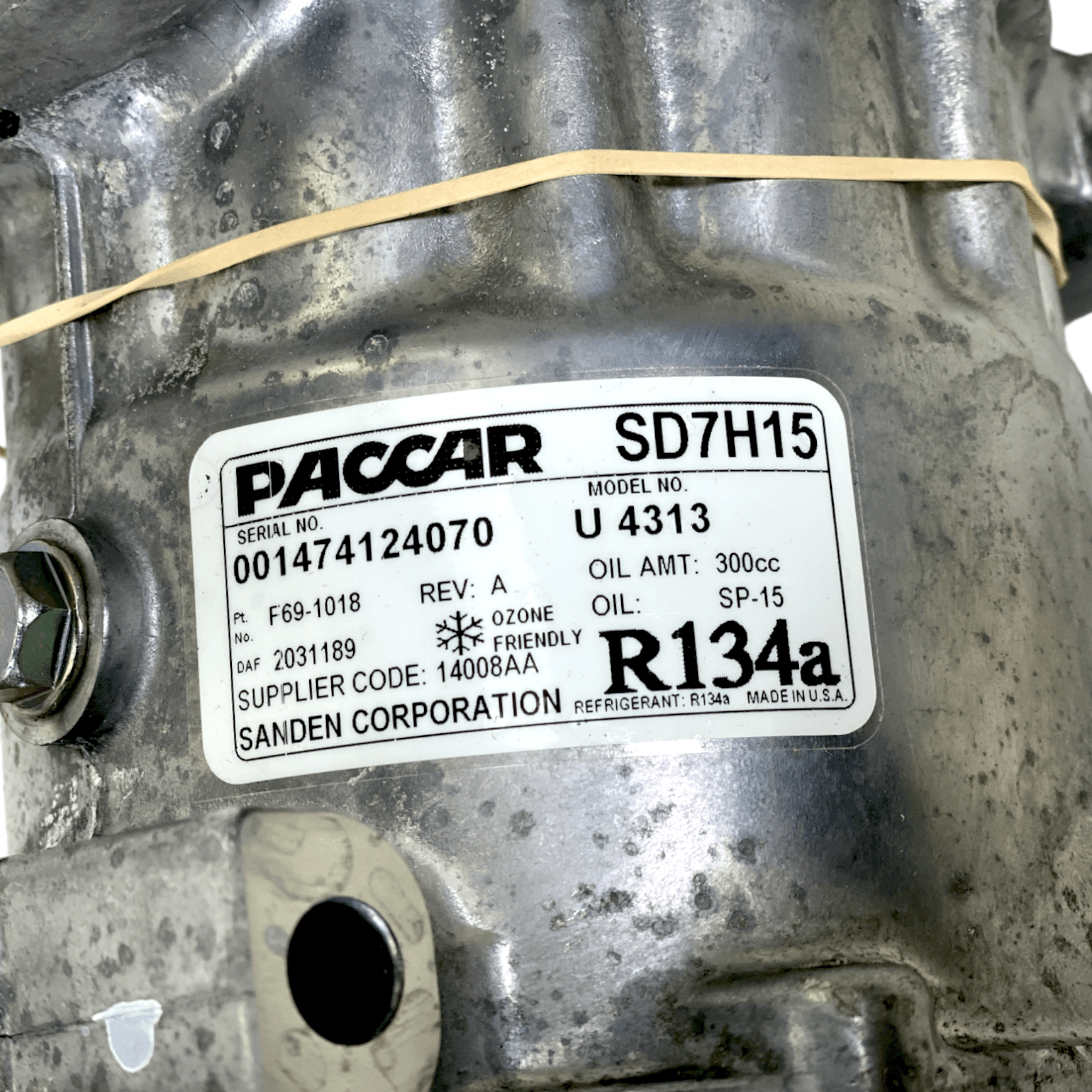 F69-1018 Genuine Paccar A/C Compressor - Slimline - ADVANCED TRUCK PARTS