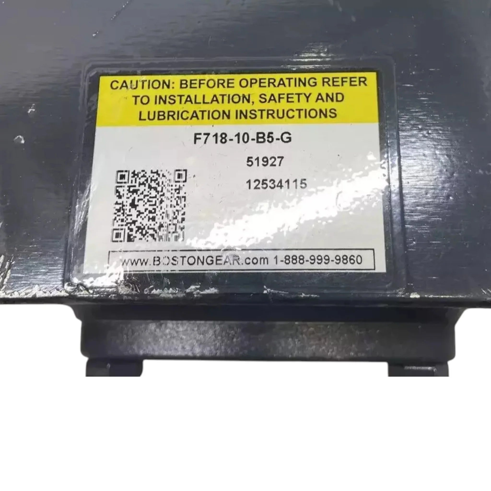F718-10-B5-G Genuine Boston Gear Worm Gear Speed Reducer 10:1