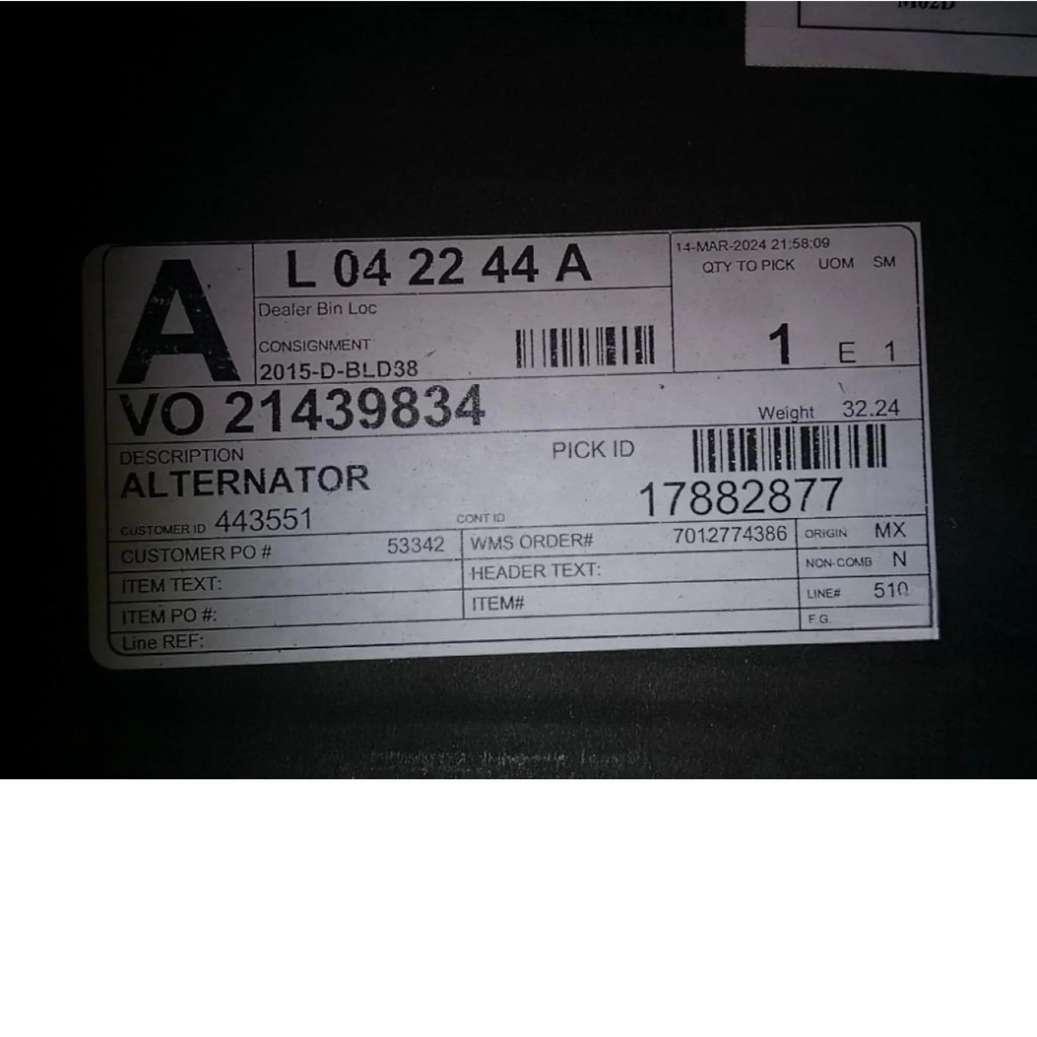 21439834 Genuine Volvo Alternator - Truck To Trailer
