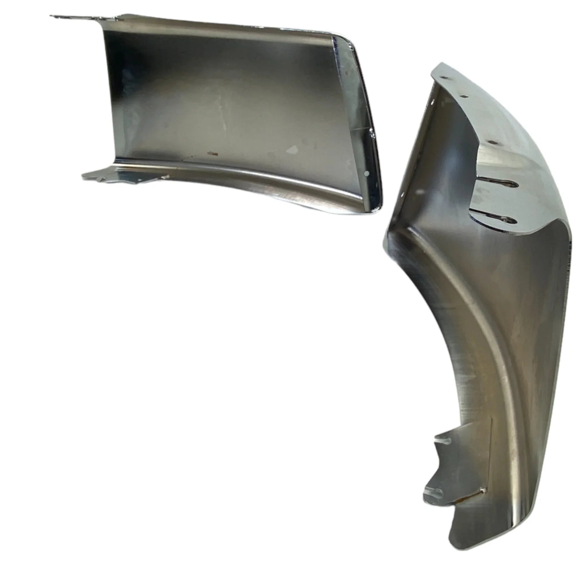 FR-115A L FR-115A R Freightliner Chrome Front Bumper Left & Right Side Corner