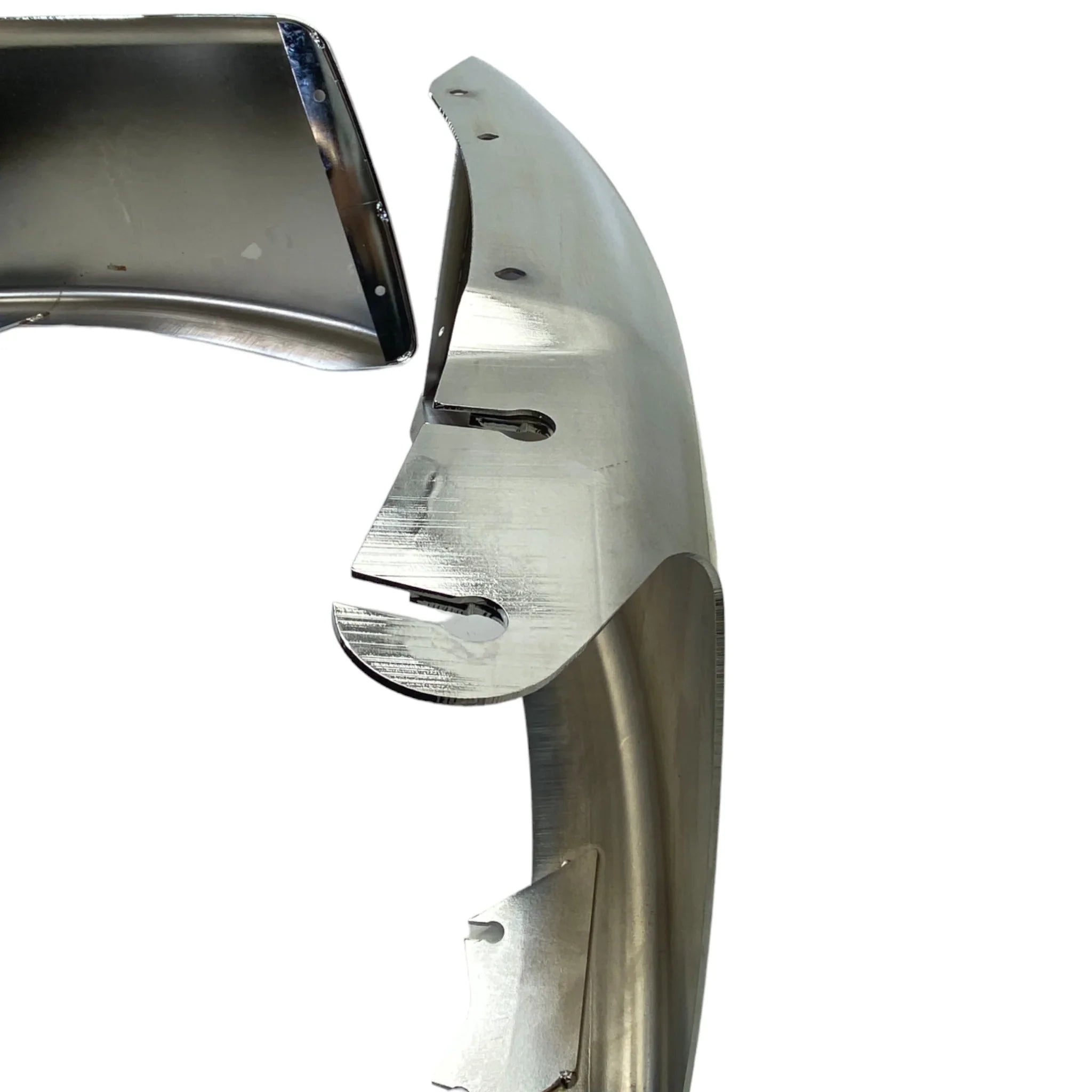 FR-115A L FR-115A R Freightliner Chrome Front Bumper Left & Right Side Corner