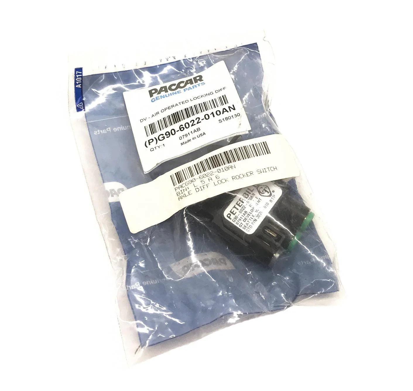 G90-6022-010An Genuine Paccar Air Diff Rocker Switch Valve