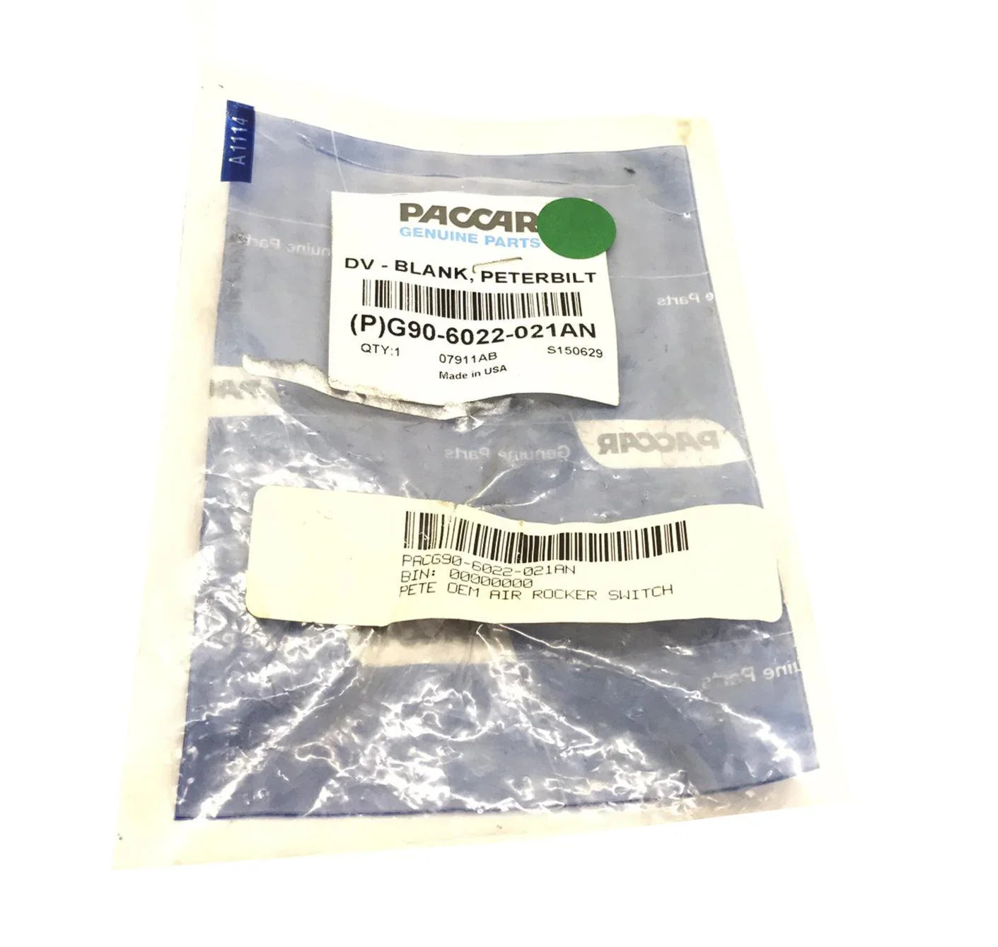 G90-6022-021An Genuine Paccar Air Rocker Switch Valve For