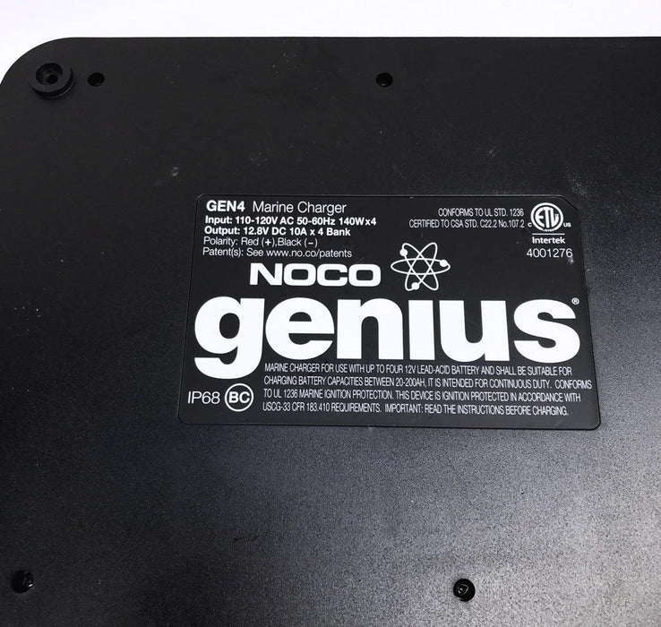 Gen4 Noco 4 Bank Genius Boost On Board Battery Charger 40 Amp 12V New