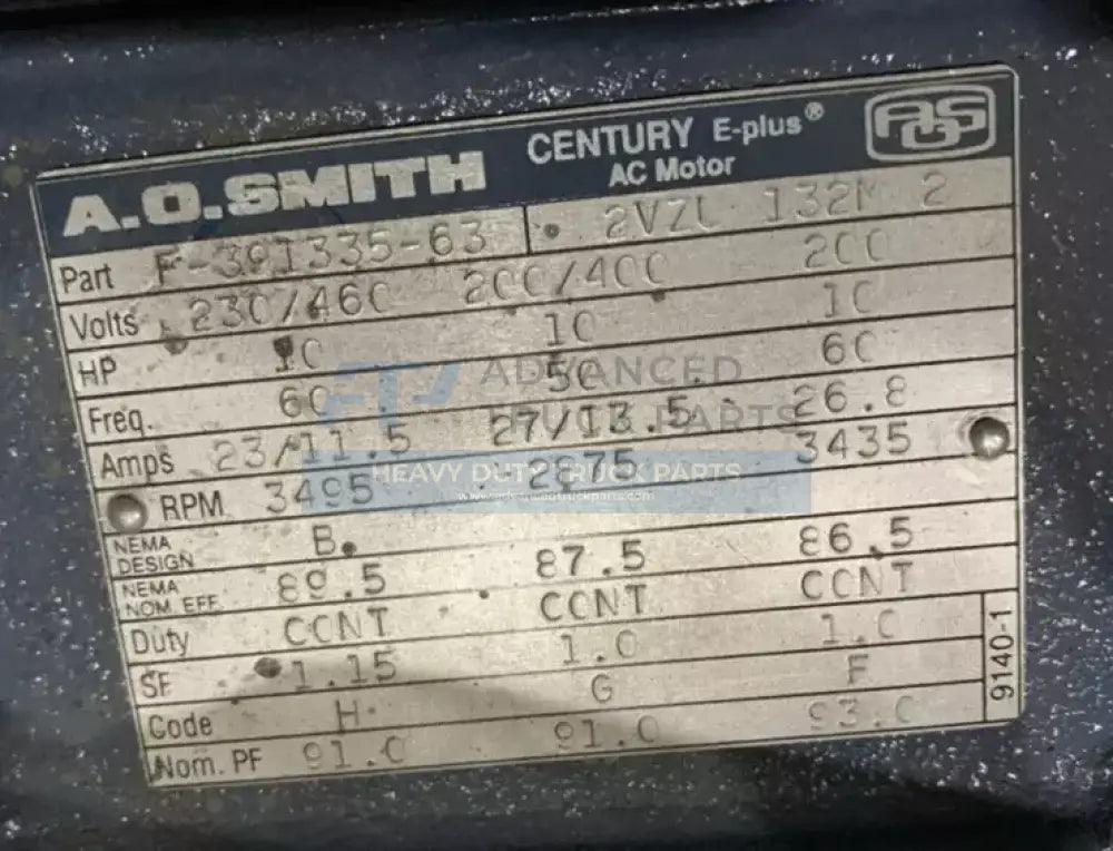 F-391337-63 Genuine A.O.Smith Motor 230-460V