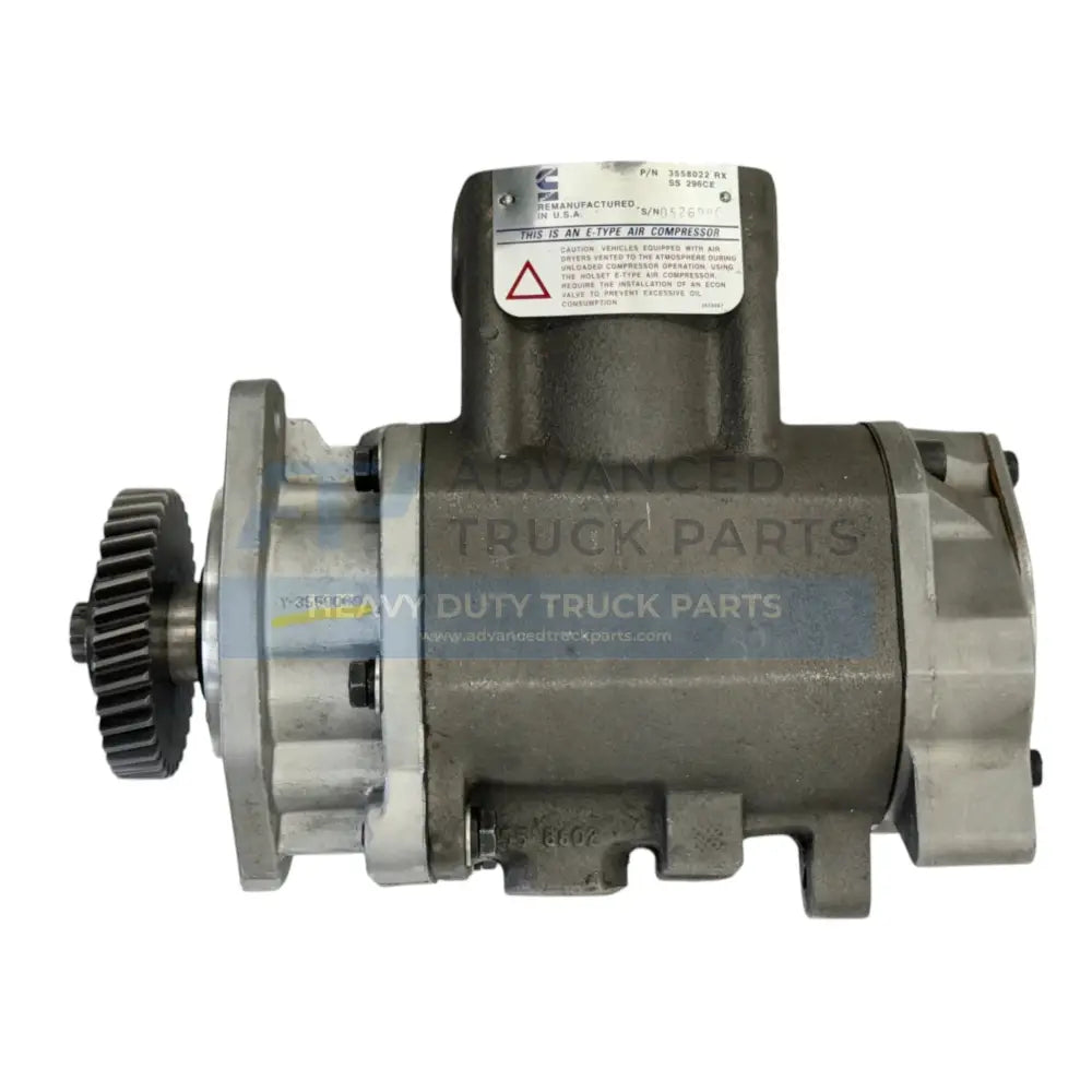 3558022 Genuine Cummins Air Compressor W/O Cylinder Head