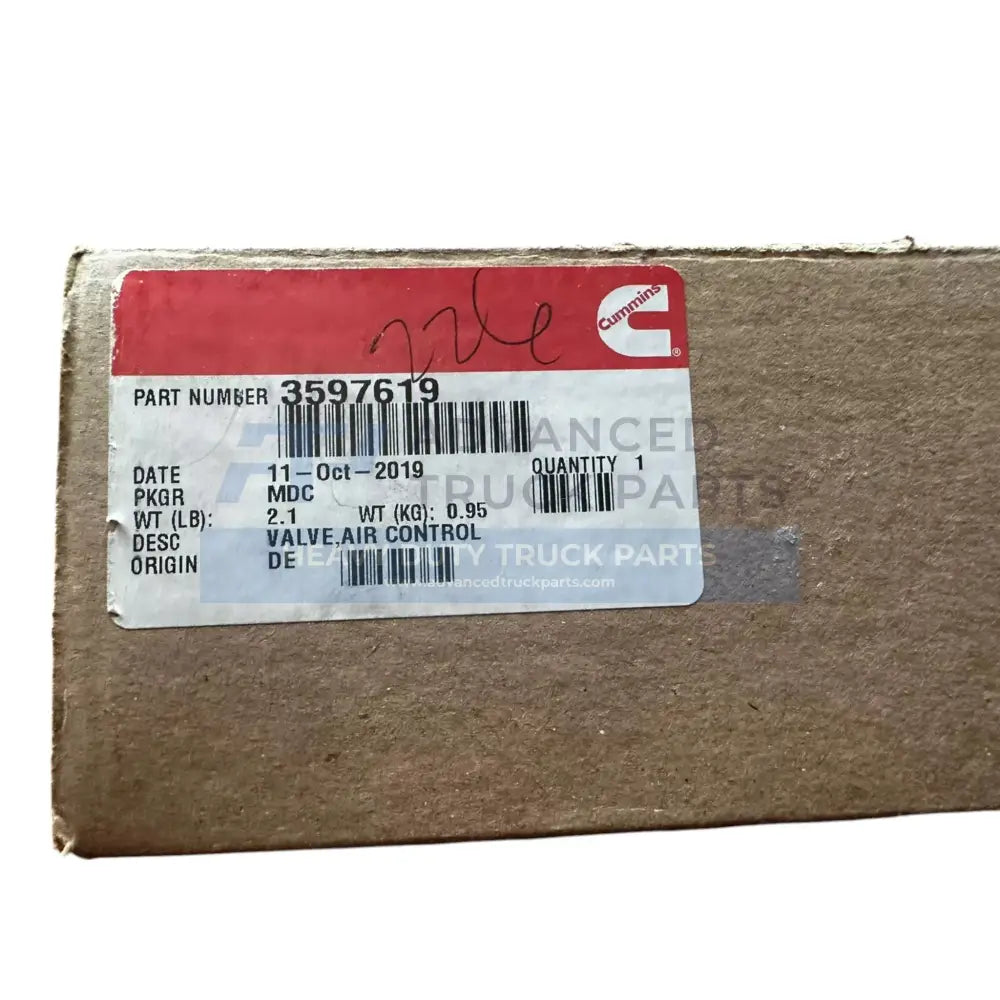 Genuine Cummins Air Control Valve - Control Valves