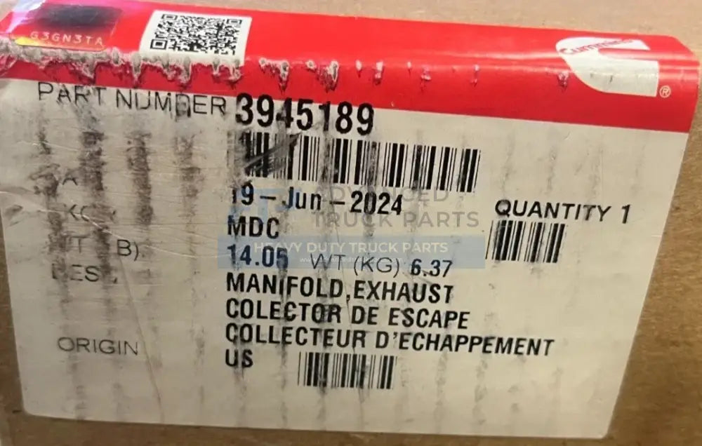 3943878 Genuine Cummins Exhaust Manifold