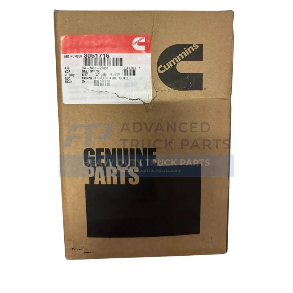 Genuine Cummins Exhaust Outlet Connection - Exhaust Connections