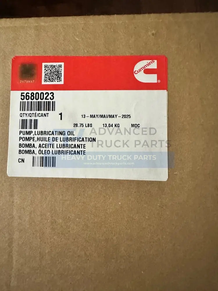 Genuine Cummins Lubricating Oil Pump - Oil Pumps