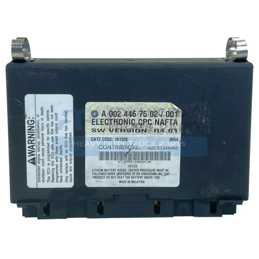 DDERA0024467502 Genuine Freightliner Ecu Cpc 2.0 Hdep Epa07 Rev 5.00 Used